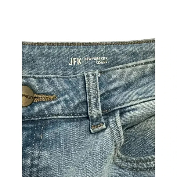 Warp + Weft JFK New York City Skinny Jeans Size 27 x 29‎ Lightly Distressed - Picture 4 of 7